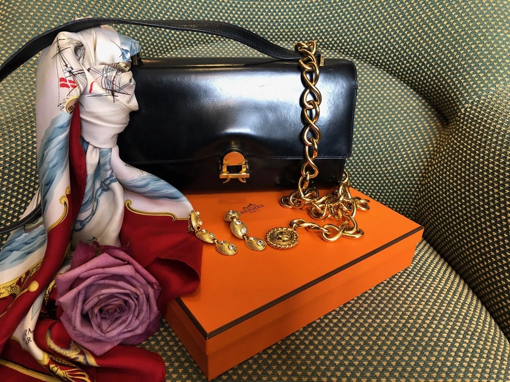 HERMES Vintage Handbag H 60s Rare Collector