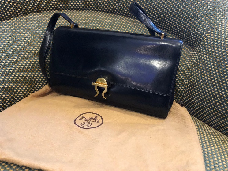 HERMES Vintage Handbag H 60s Rare Collector - Image 12