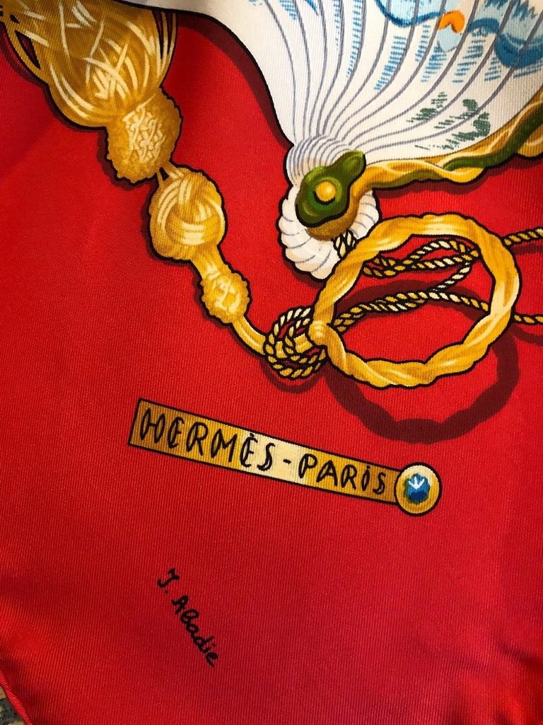 Hermes Scarf Brise de Charme Vintage - Image 11