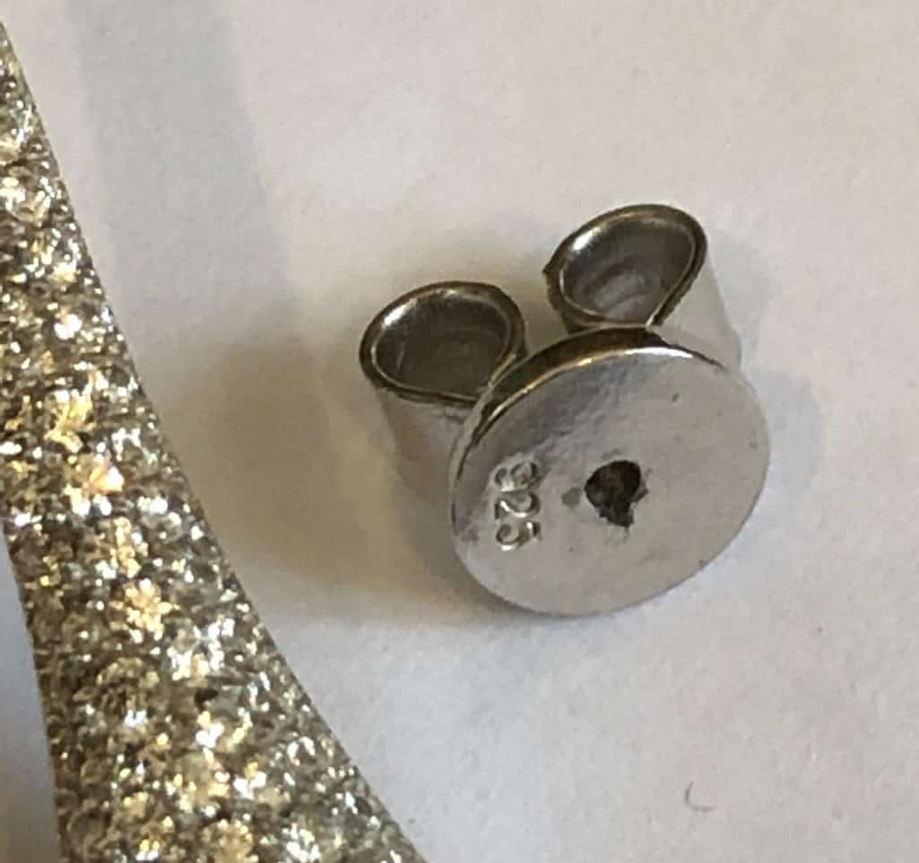 Silver Crystal-Embellished Hoop Drop Earrings - Image 5