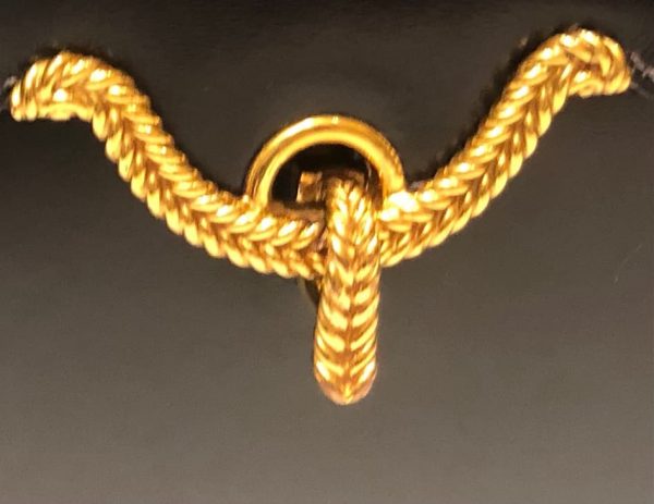 HERMÈS Vintage Box 25 Cordelière Gold Hardware Navy Blue Circa 1950s-60s - Image 14