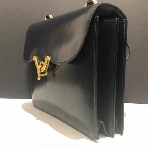 HERMÈS Vintage Box 25 Cordelière Gold Hardware Navy Blue Circa 1950s-60s - Image 6