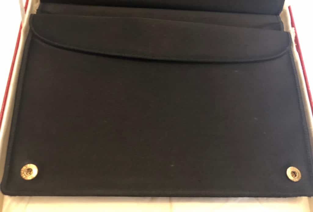 CARTIER 9ct Gold and Black Silk Evening Bag Vintage 1955 - Image 8