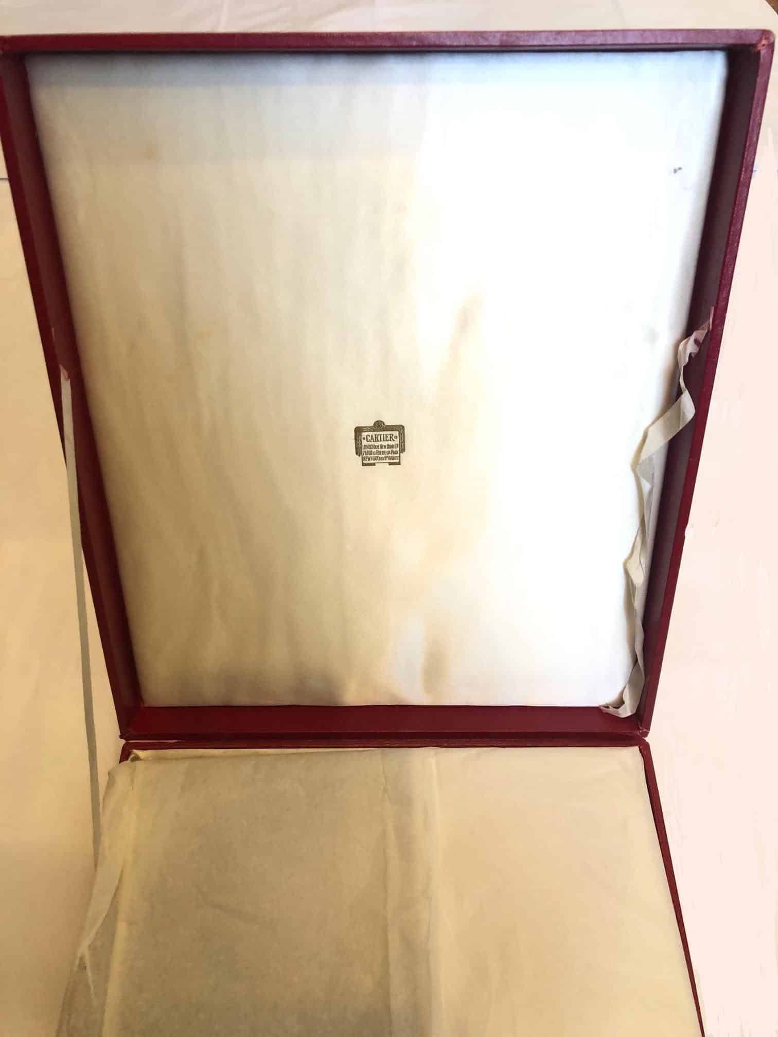 CARTIER 9ct Gold and Black Silk Evening Bag Vintage 1955 - Image 4