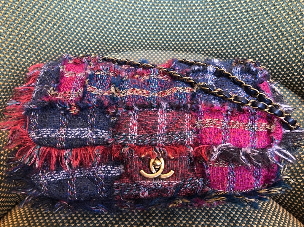 CHANEL Tweed JUMBO Bag Timeless Multicolour - Image 5