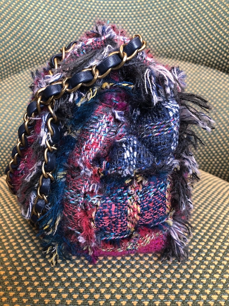 CHANEL Tweed JUMBO Bag Timeless Multicolour - Image 6