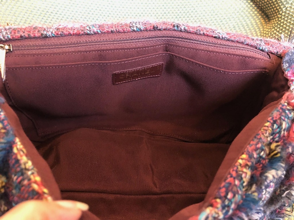 CHANEL Tweed JUMBO Bag Timeless Multicolour - Image 9