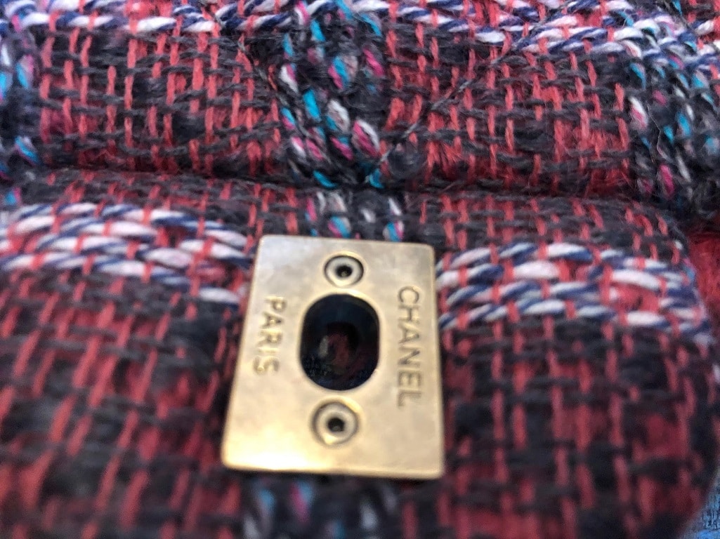 CHANEL Tweed JUMBO Bag Timeless Multicolour - Image 12