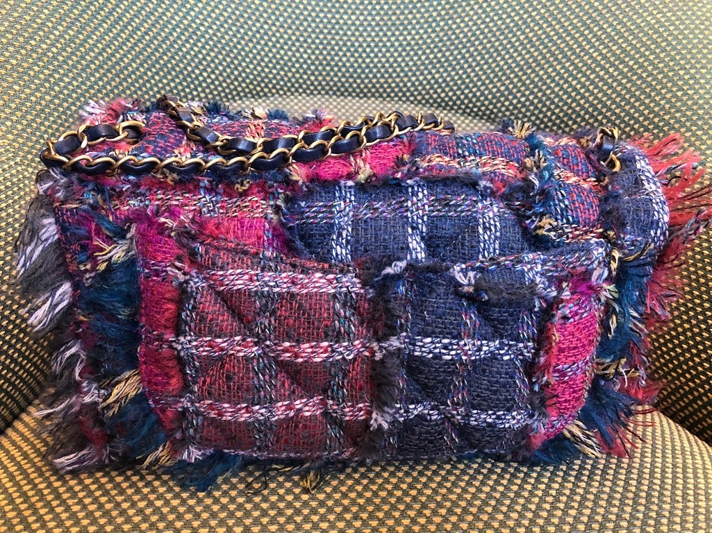 CHANEL Tweed JUMBO Bag Timeless Multicolour - Image 7