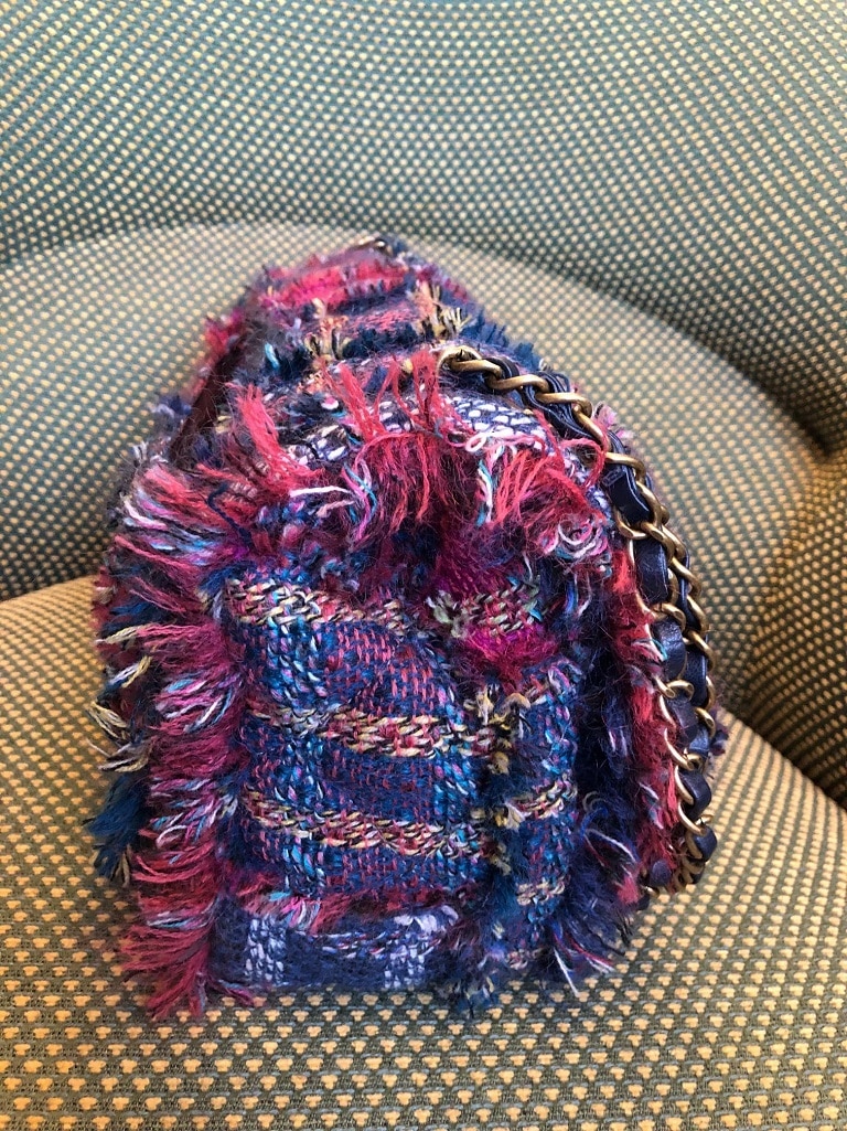 CHANEL Tweed JUMBO Bag Timeless Multicolour - Image 8