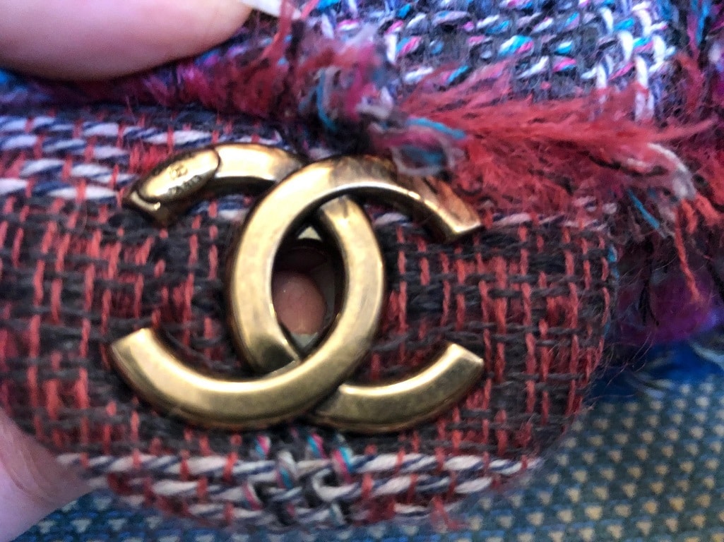 CHANEL Tweed JUMBO Bag Timeless Multicolour - Image 13