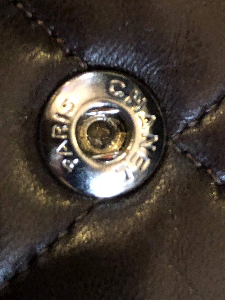 CHANEL Vintage Classic Double Flap Bag Quilted Lambskin Brown 25 - Image 17