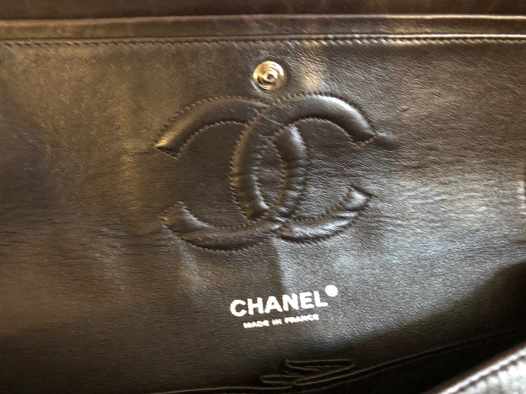 CHANEL Vintage Classic Double Flap Bag Quilted Lambskin Brown 25 - Image 10