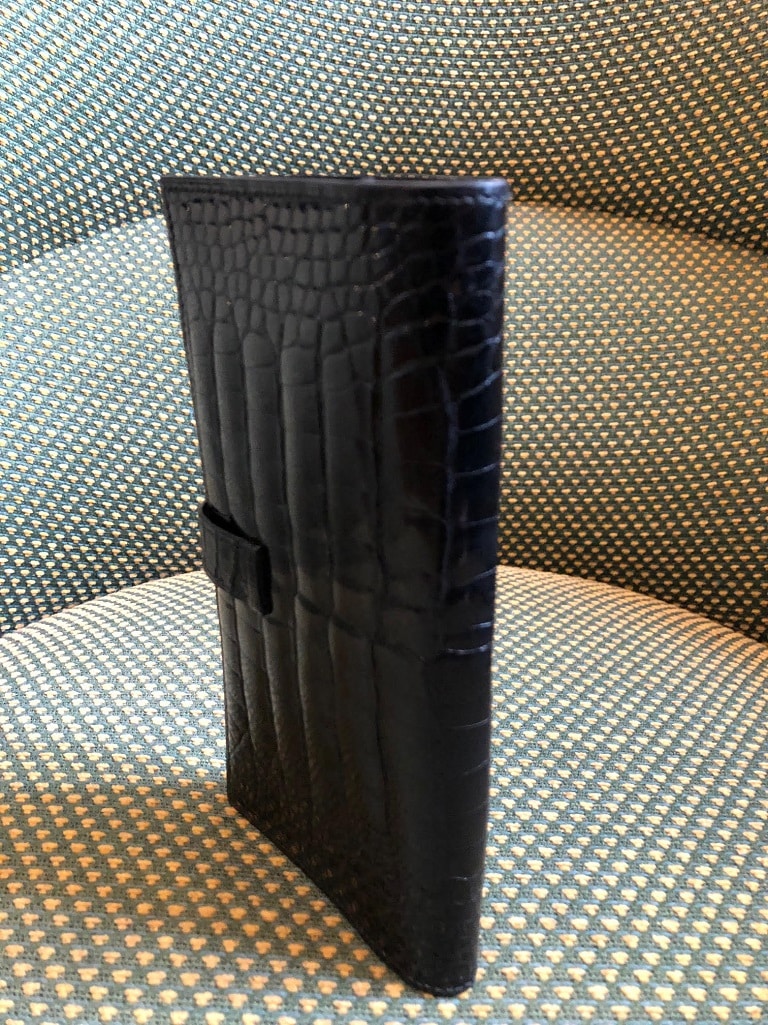 HERMES Bearn H Wallet Black Alligator Crocodile Constance Buckle - Image 5