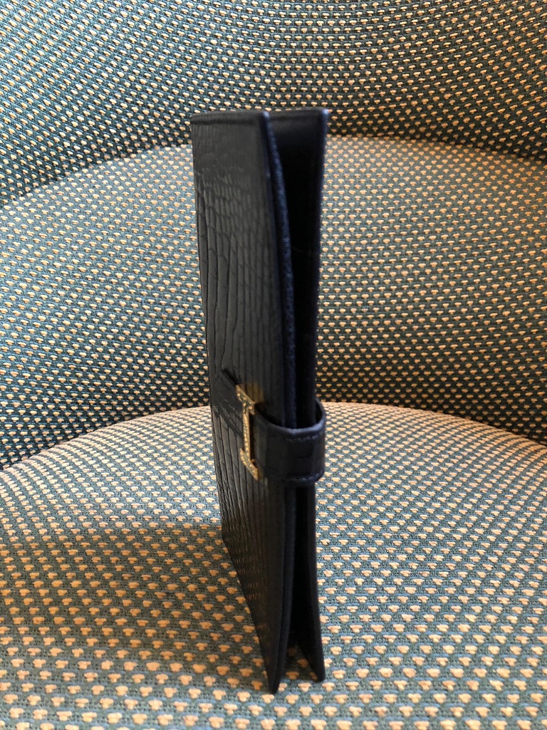 HERMES Bearn H Wallet Black Alligator Crocodile Constance Buckle - Image 6