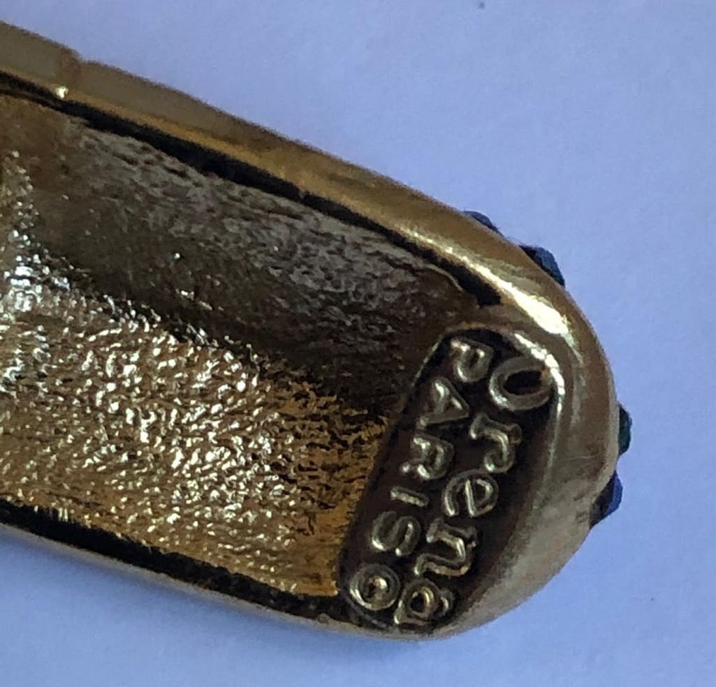 Necklace And Two Earrings Set Art Deco Style ORENA Paris 1980s - Image 5