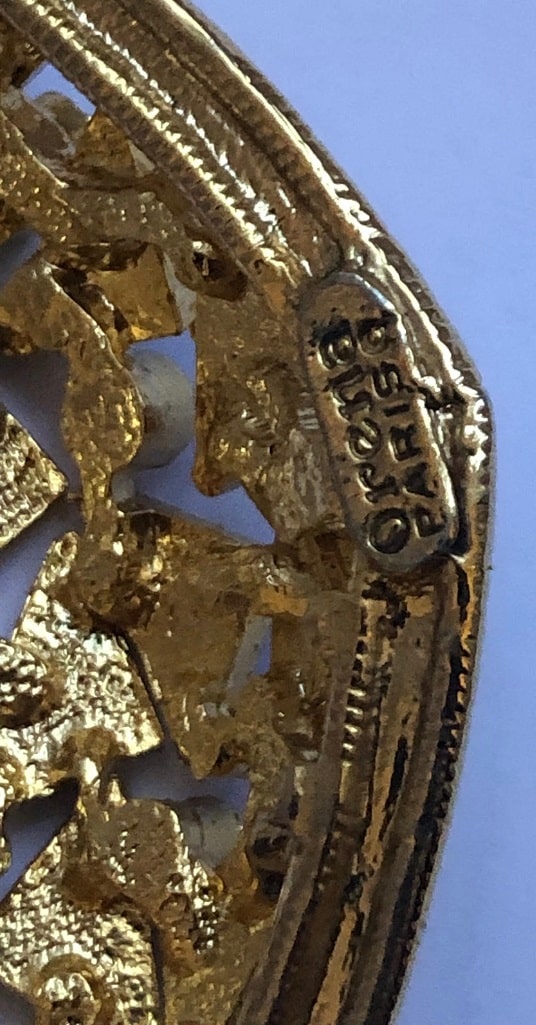 Necklace And Two Earrings Set Art Deco Style ORENA Paris 1980s - Image 6