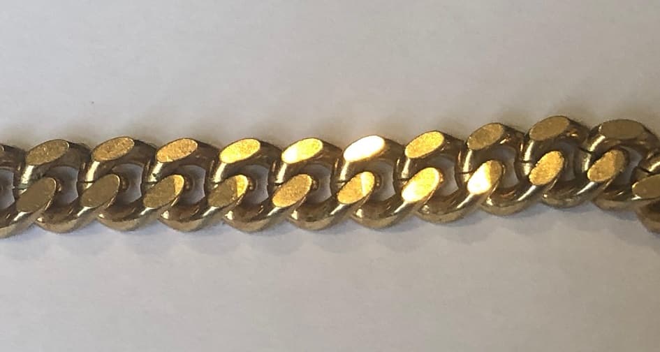 CHRISTIAN DIOR Link Necklace & Crystal Medallion Vintage 1980's - Image 3