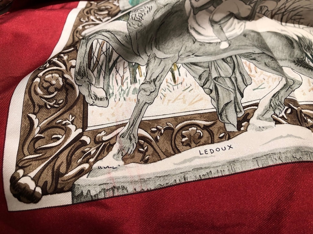 HERMES L'Hiver Silk Scarf by Ledoux Vintage - Image 7