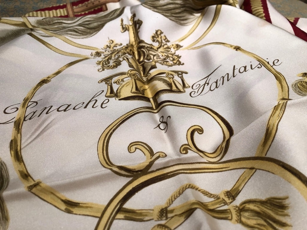 HERMÈS Panache & Fantaisie Scarf RARE Early Issue Hugo Grygkar 1958 - Image 4