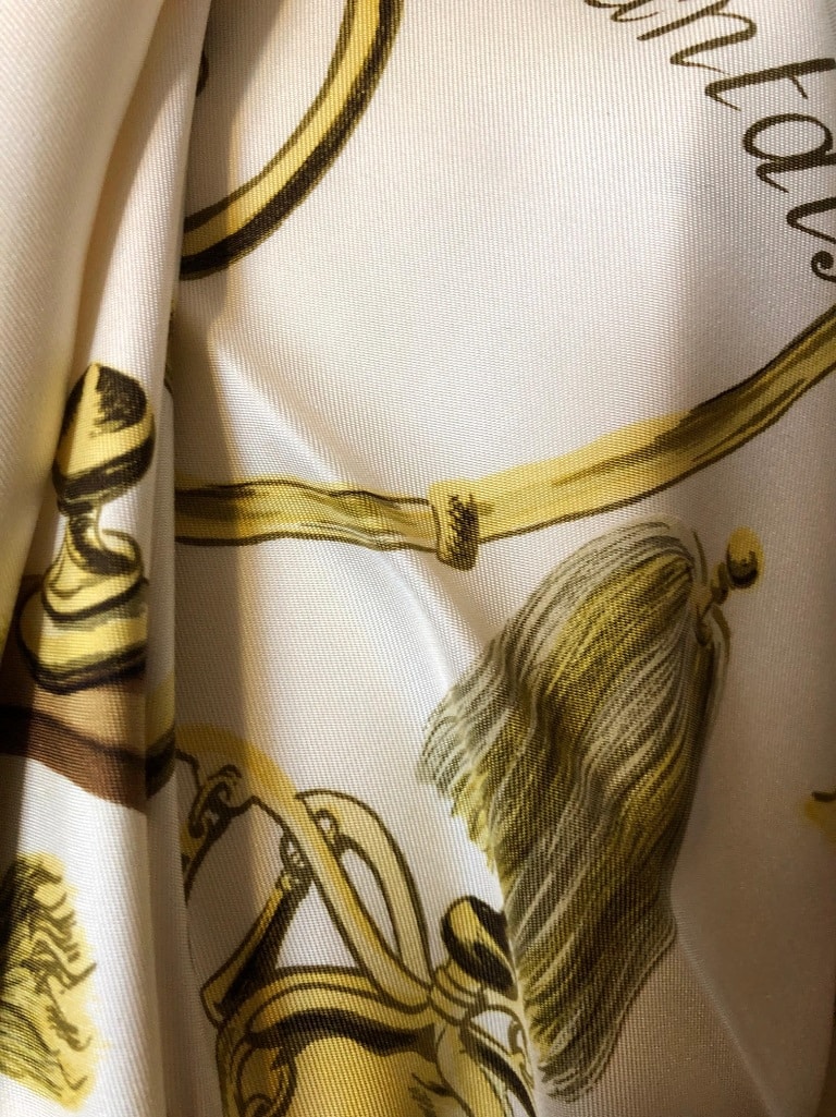 HERMÈS Panache & Fantaisie Scarf RARE Early Issue Hugo Grygkar 1958 - Image 13