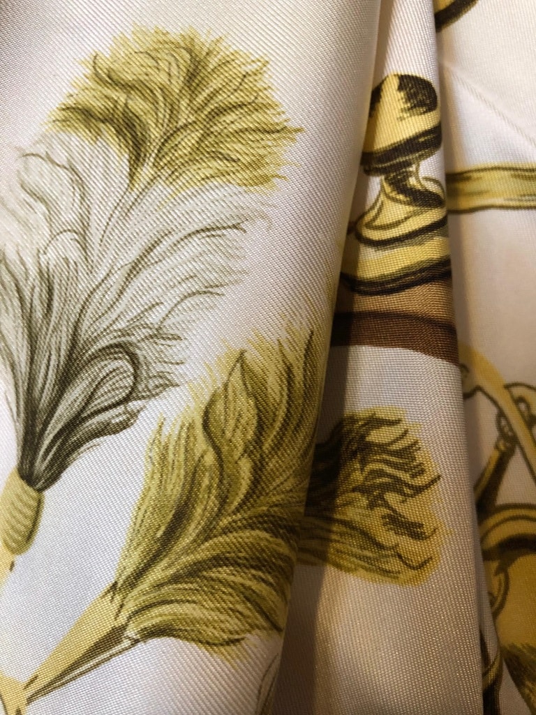 HERMÈS Panache & Fantaisie Scarf RARE Early Issue Hugo Grygkar 1958 - Image 6