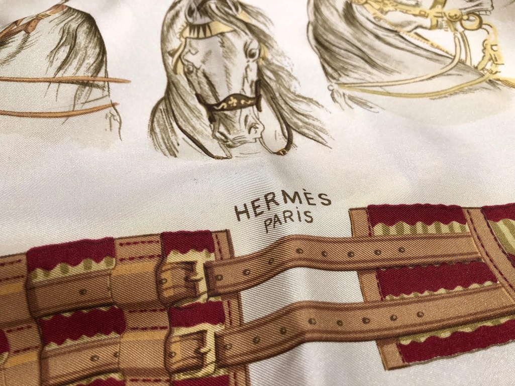 HERMÈS Panache & Fantaisie Scarf RARE Early Issue Hugo Grygkar 1958 - Image 7