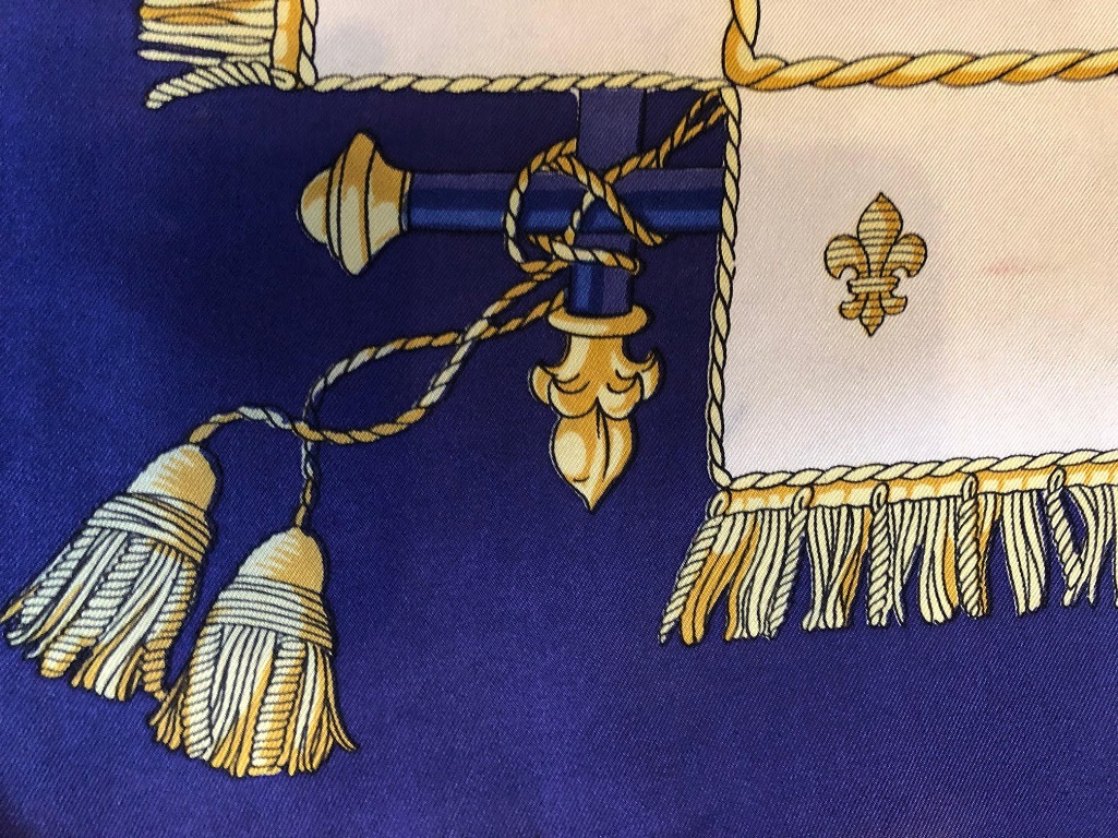 HERMES Vintage Vue Du Carrosse de la Galère la Rèale Silk Scarf Circa 1953 - Image 10