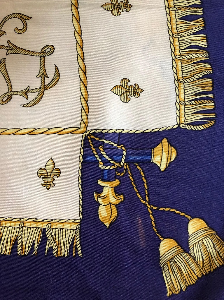 HERMES Vintage Vue Du Carrosse de la Galère la Rèale Silk Scarf Circa 1953 - Image 13