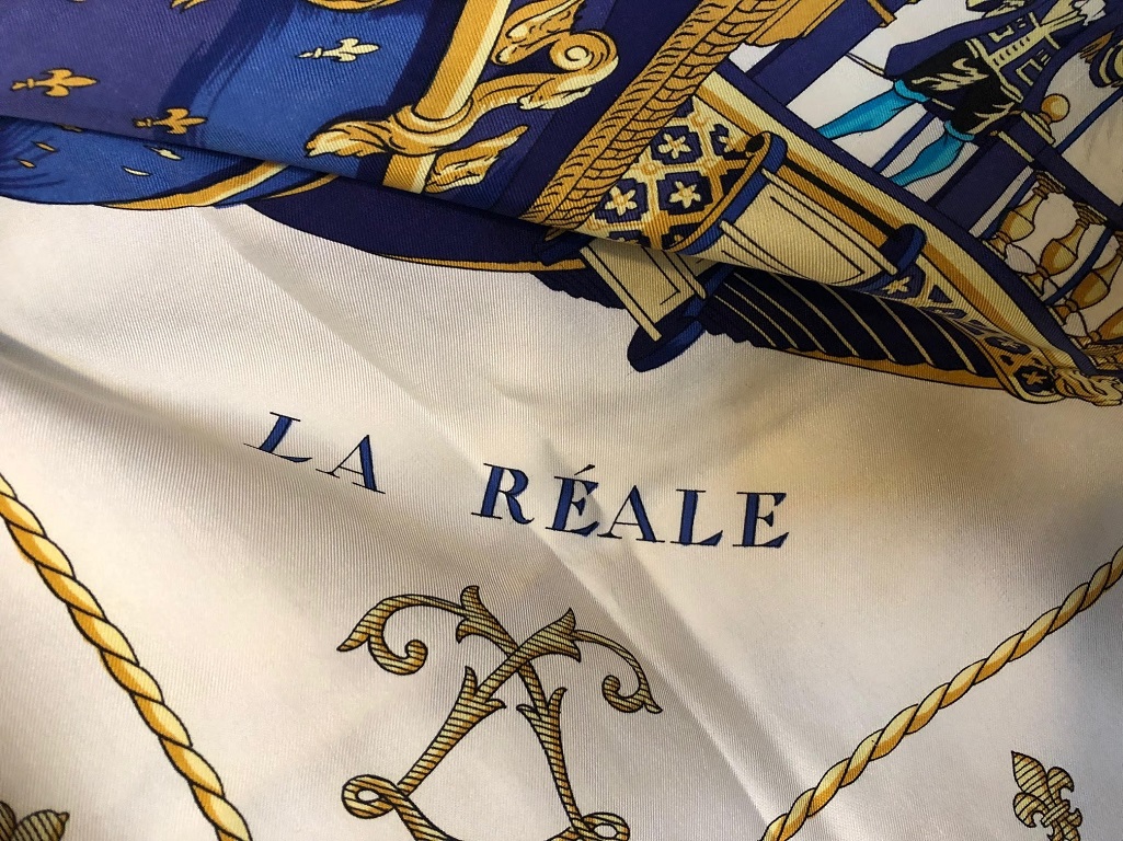 HERMES Vintage Vue Du Carrosse de la Galère la Rèale Silk Scarf Circa 1953 - Image 4