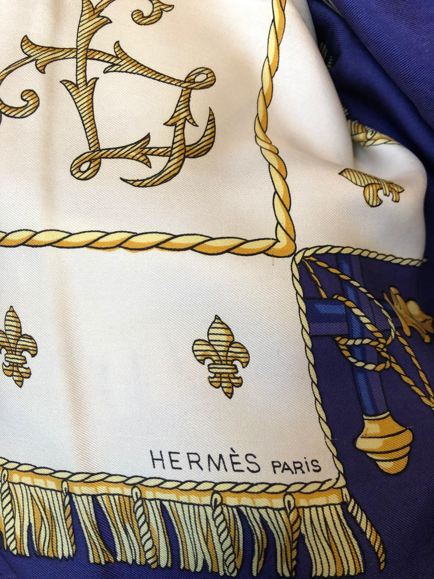 HERMES Vintage Vue Du Carrosse de la Galère la Rèale Silk Scarf Circa 1953 - Image 5