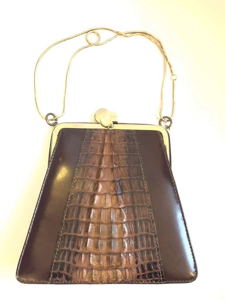 Vintage Trapeze Leather Bag - Image 4