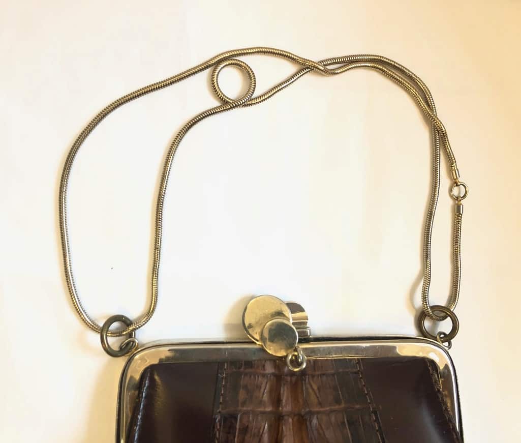 Vintage Trapeze Leather Bag - Image 7