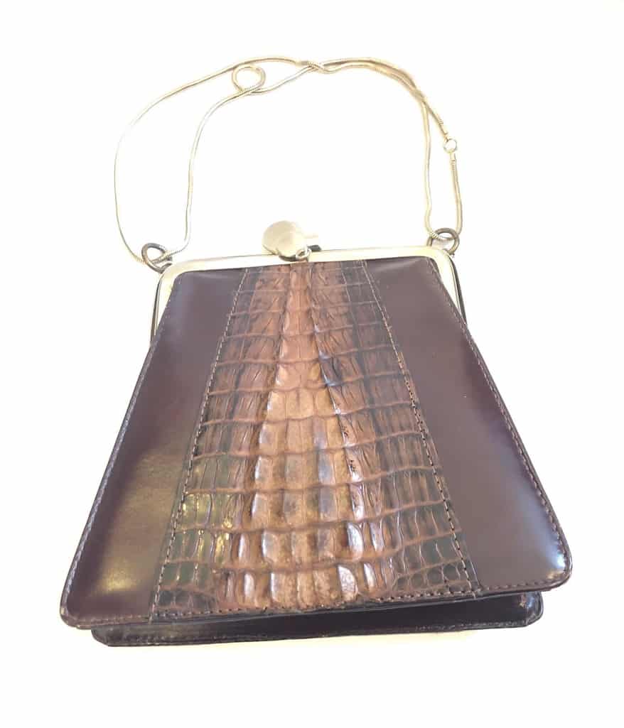 Vintage Trapeze Leather Bag - Image 5