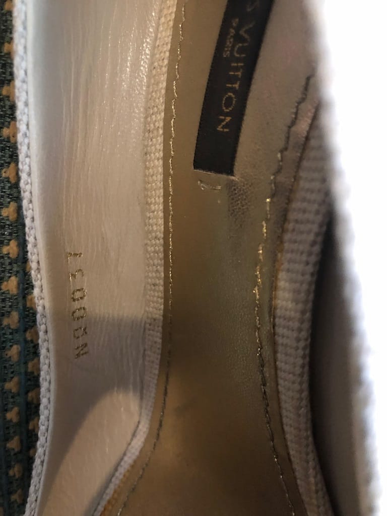 LOUIS VUITTON High Heels LV Love Logo Shoes Peep Toe Pumps - Image 10