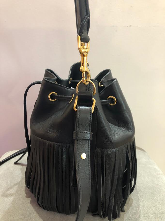 SAINT-LAURENT Emmanuel Leather Black Bag - Image 3