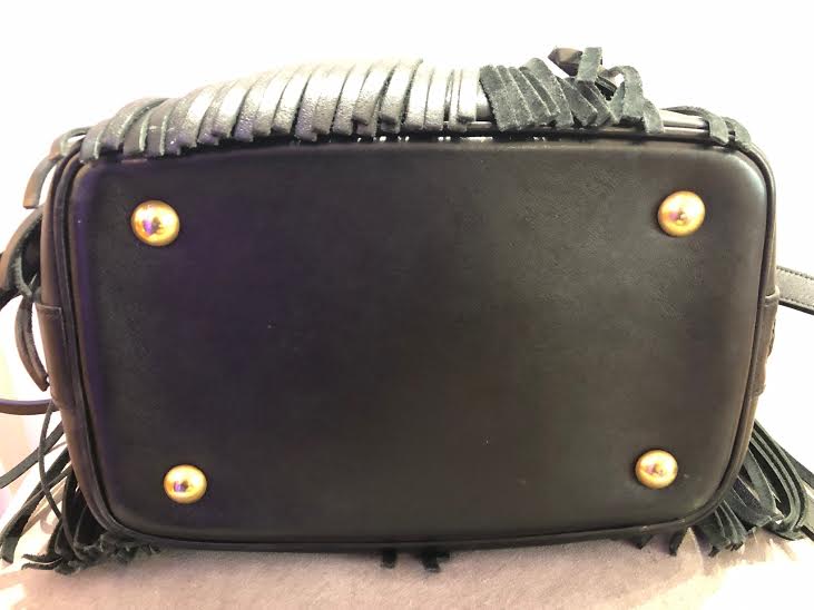 SAINT-LAURENT Emmanuel Leather Black Bag - Image 7