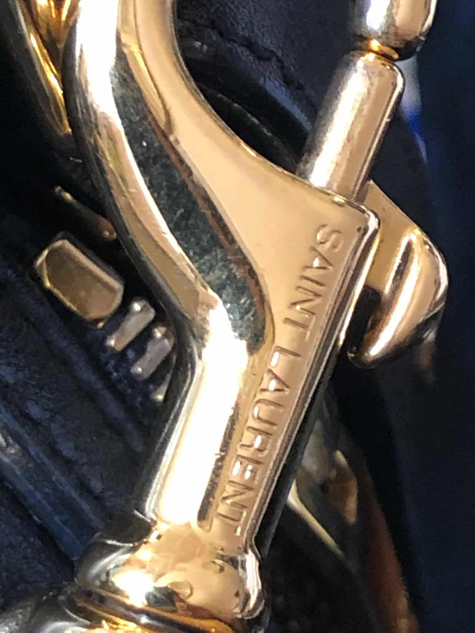 SAINT-LAURENT Emmanuel Leather Black Bag - Image 10