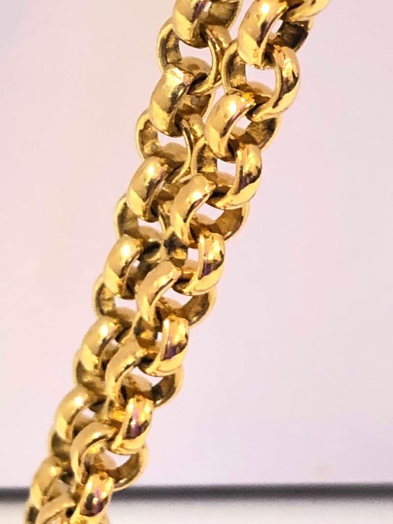 CHANEL Large CC Heart Pendant Chain Necklace 1993 - Image 11