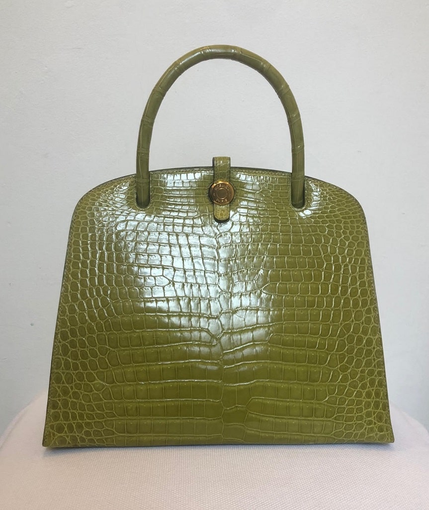 HERMES BAG 30cm CROCODILE VERT ANIS POROSUS RARE AMAZING - Image 3