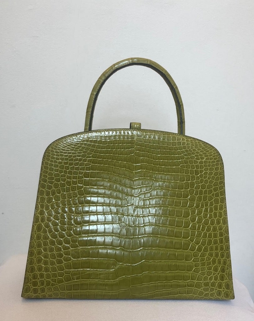 HERMES BAG 30cm CROCODILE VERT ANIS POROSUS RARE AMAZING - Image 7