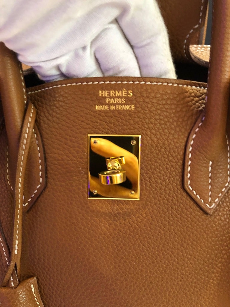 Hermès Birkin 35 cm Bag In Tan Leather PRISTINE CONDITION - Image 14