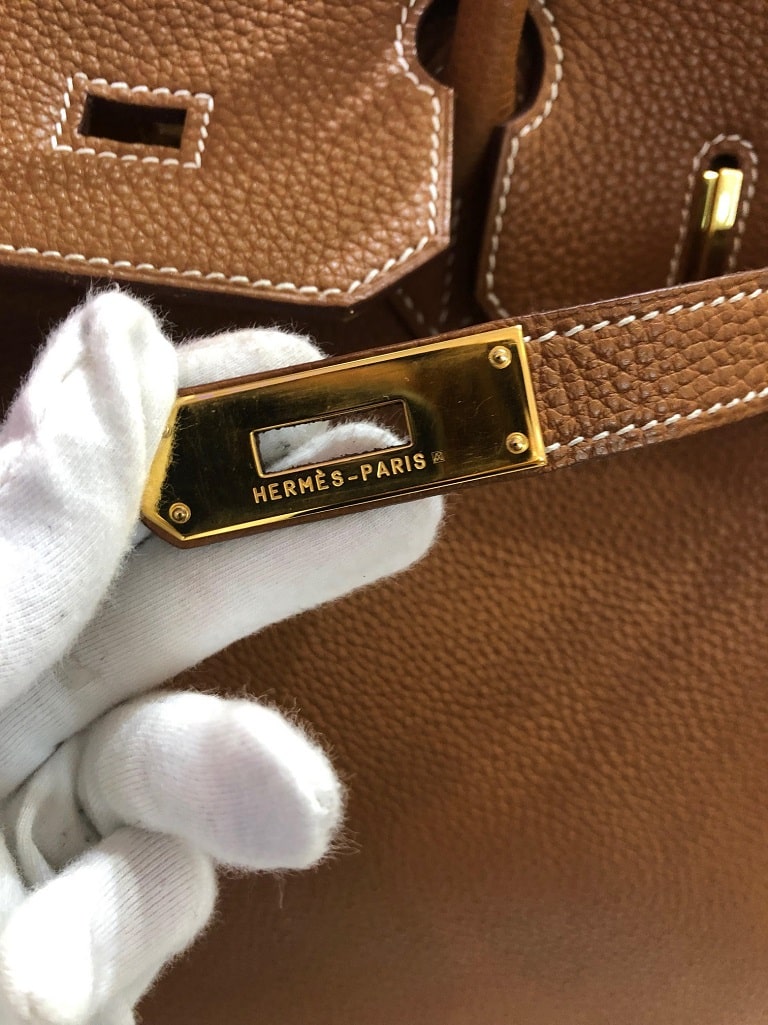 Hermès Birkin 35 cm Bag In Tan Leather PRISTINE CONDITION - Image 11