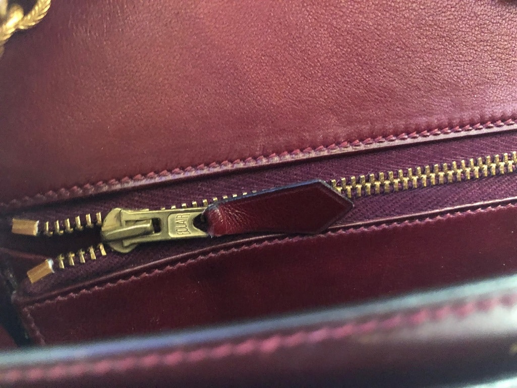 Hermès Vintage Alcazar Box Calf Leather Chain Clutch Bag - Image 16