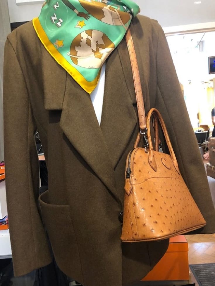 HERMÈS Single Button Blazer Jacket H Button Superposed Pockets - Image 2