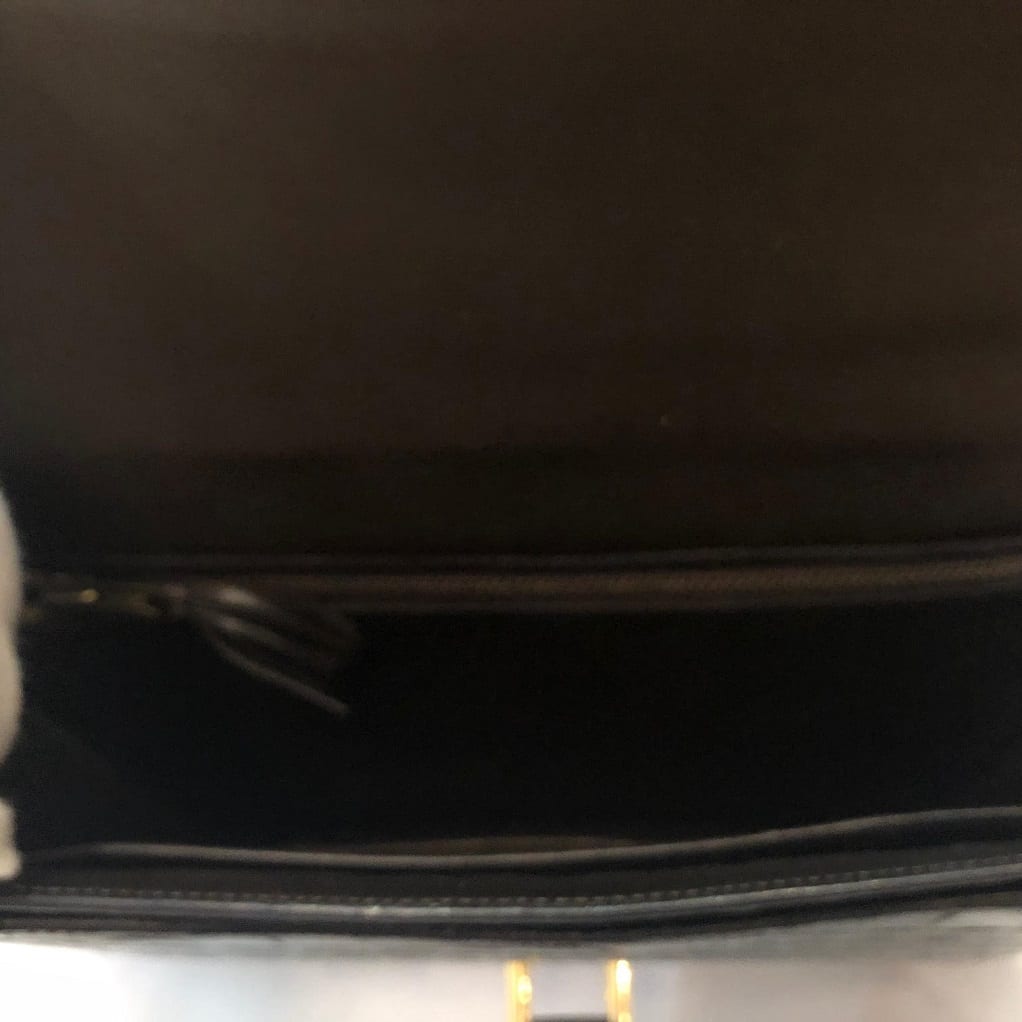 HERMES Crocodile Sandrine Deep Brown Bag - Image 8