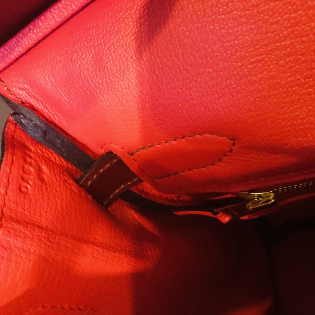 Hermès Birkin 30 Rouge H Azalée Taurillon Clémence Gold Hardware NEW - Image 14