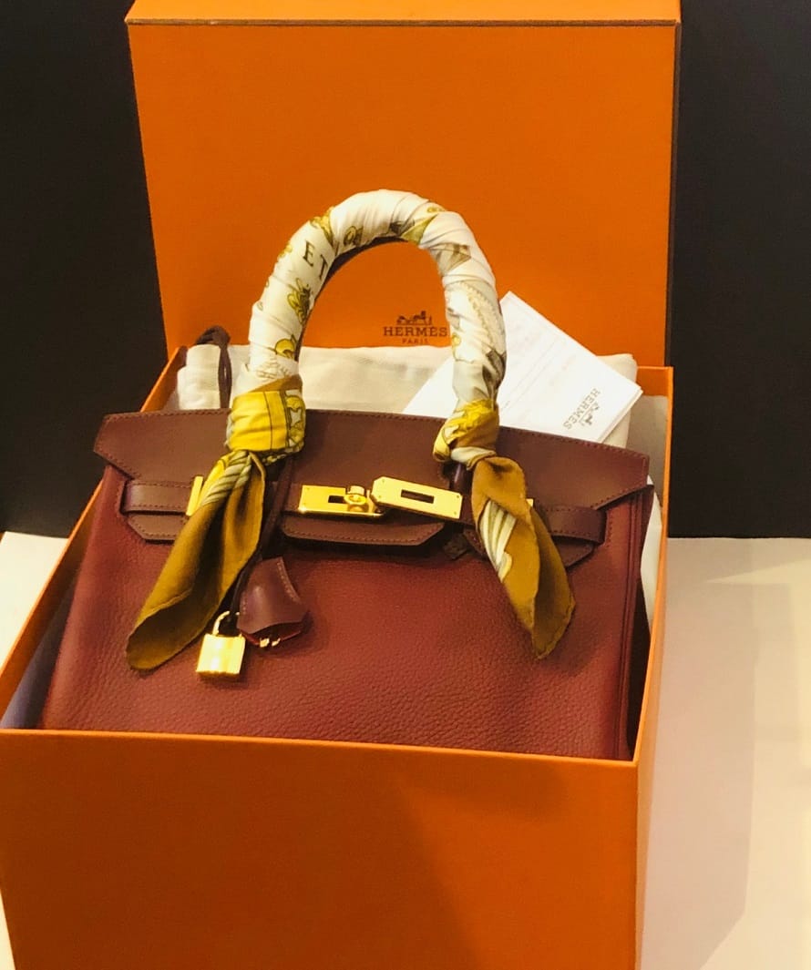 Hermès Birkin 30 Rouge H Azalée Taurillon Clémence Gold Hardware NEW - Image 10