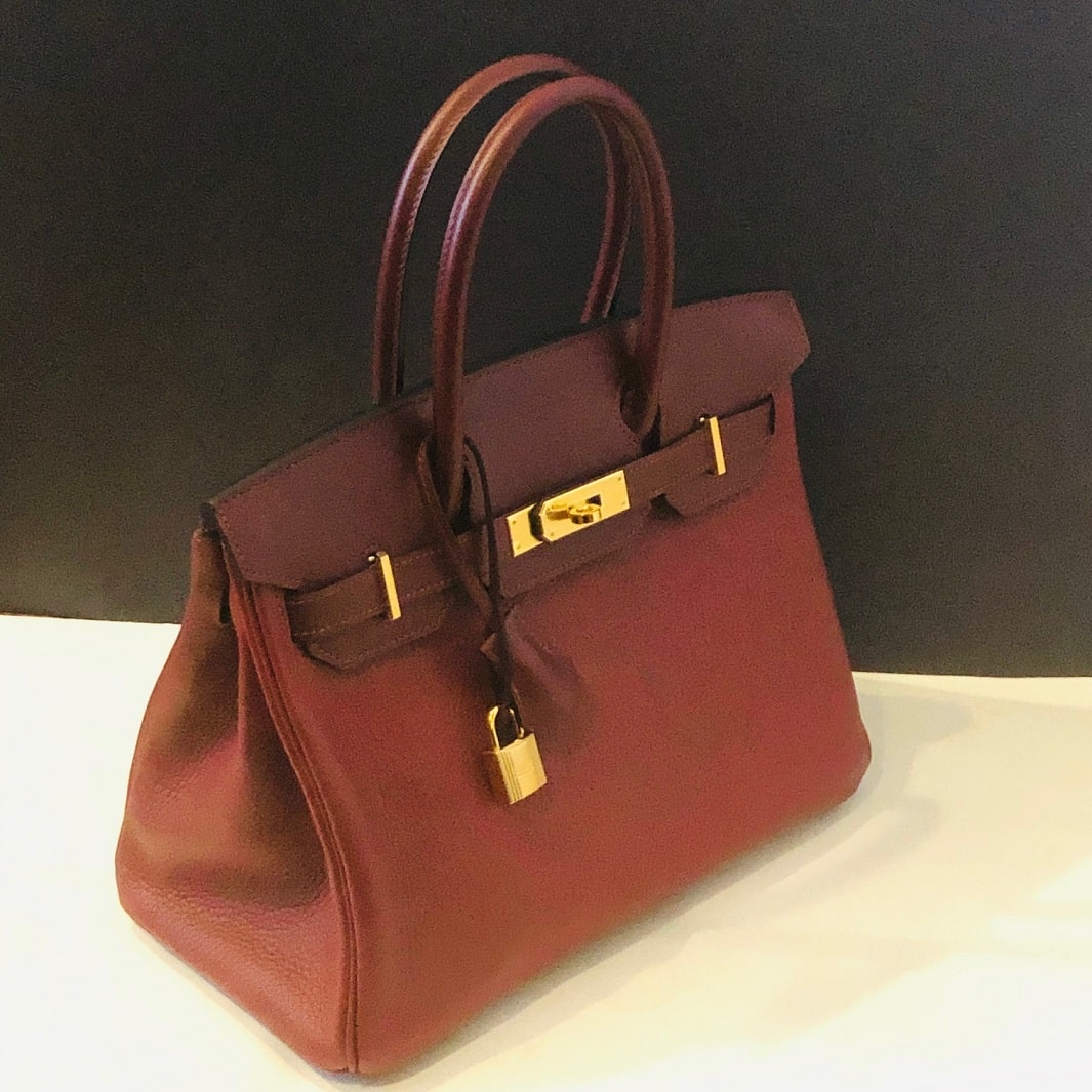 Hermès Birkin 30 Rouge H Azalée Taurillon Clémence Gold Hardware NEW - Image 7