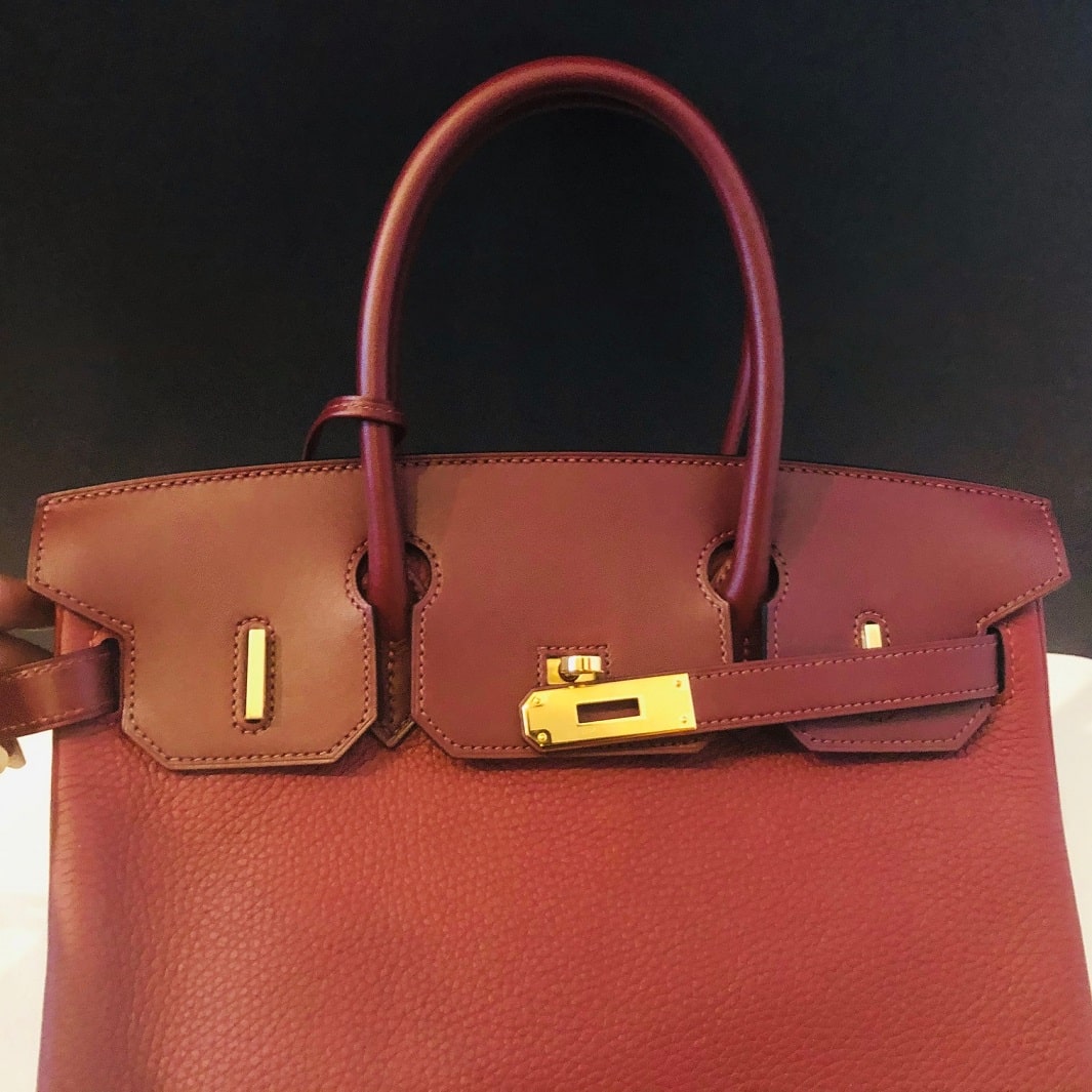 Hermès Birkin 30 Rouge H Azalée Taurillon Clémence Gold Hardware NEW - Image 8